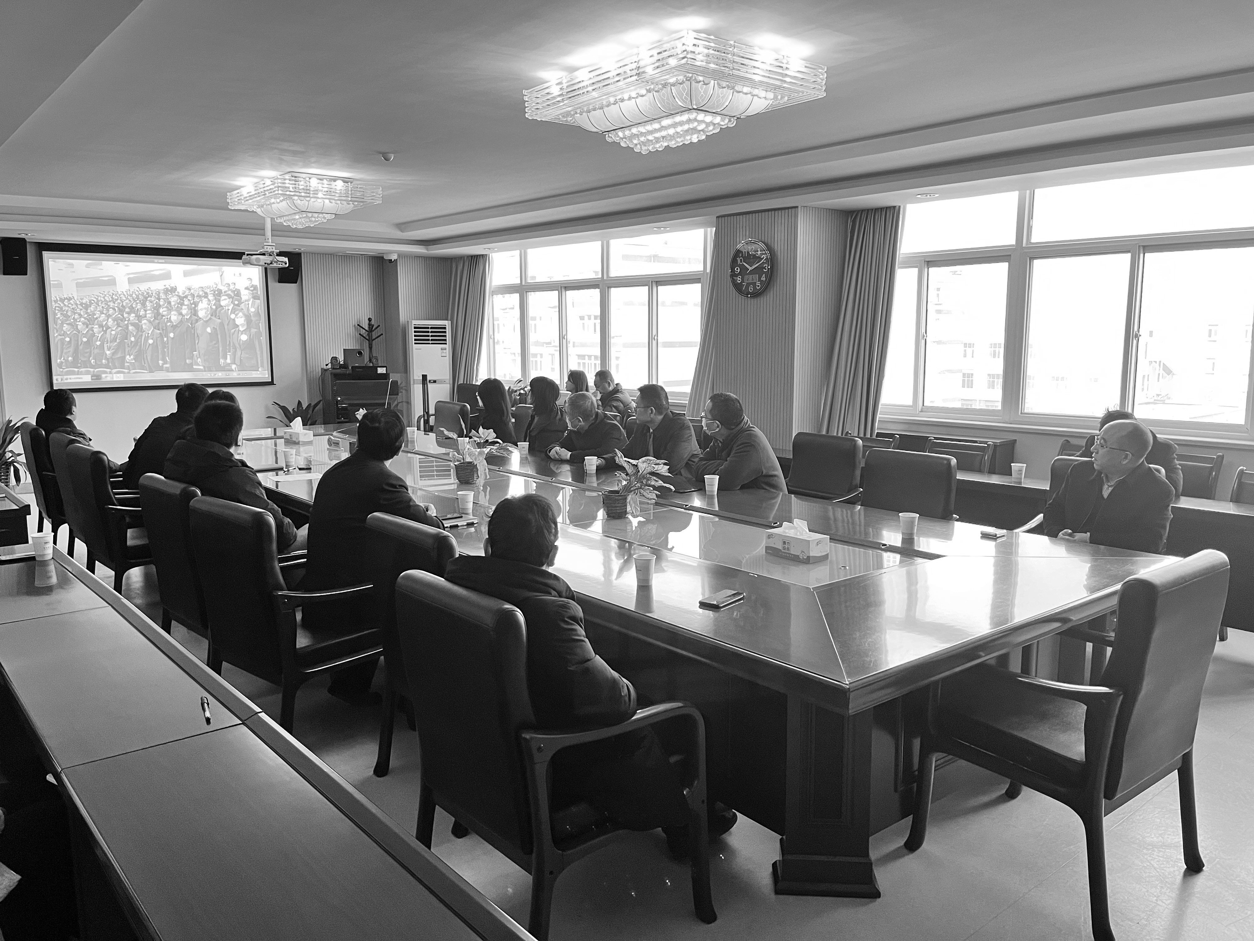 公司黨委組織全體黨員干部職工收聽收看江澤民同志追悼大會(huì)